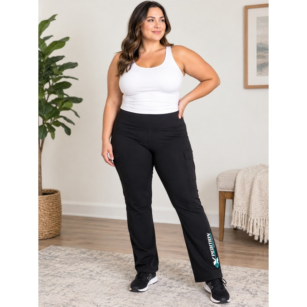 Xpedition Archery Swag Series Leggings Womens 2XL Black NWT Cargo Pockets Logo